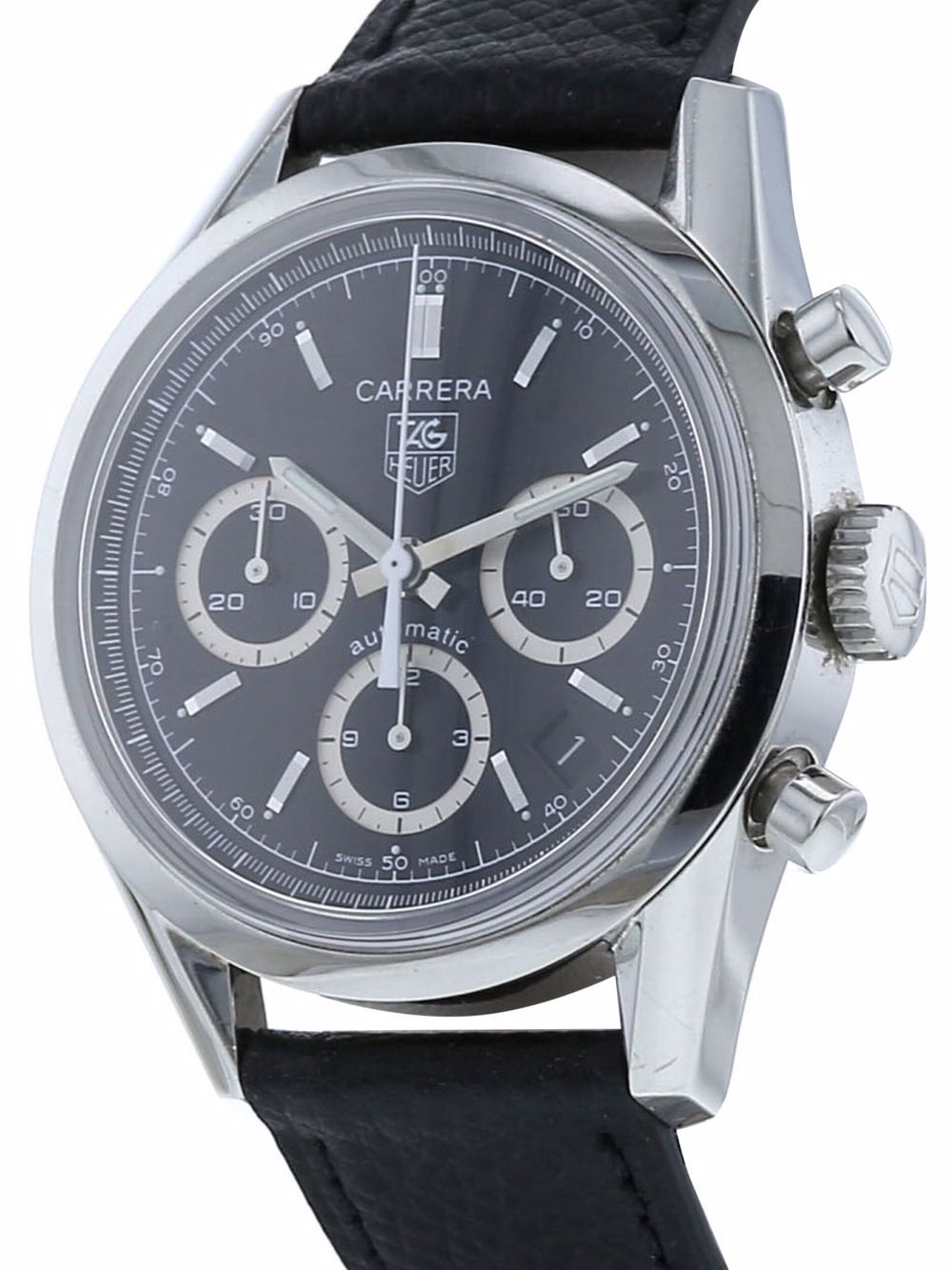 фото Tag heuer наручные часы carrera automatic chronograph pre-owned 38 мм 2003-го года