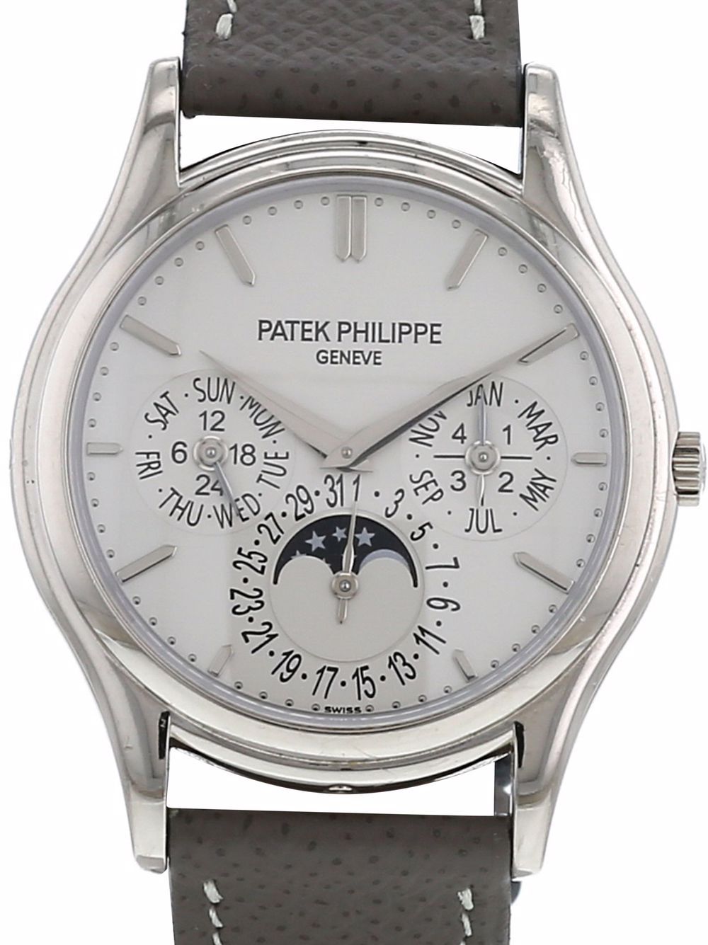 фото Patek philippe наручные часы perpetual calendar pre-owned 37 мм 2009-го года