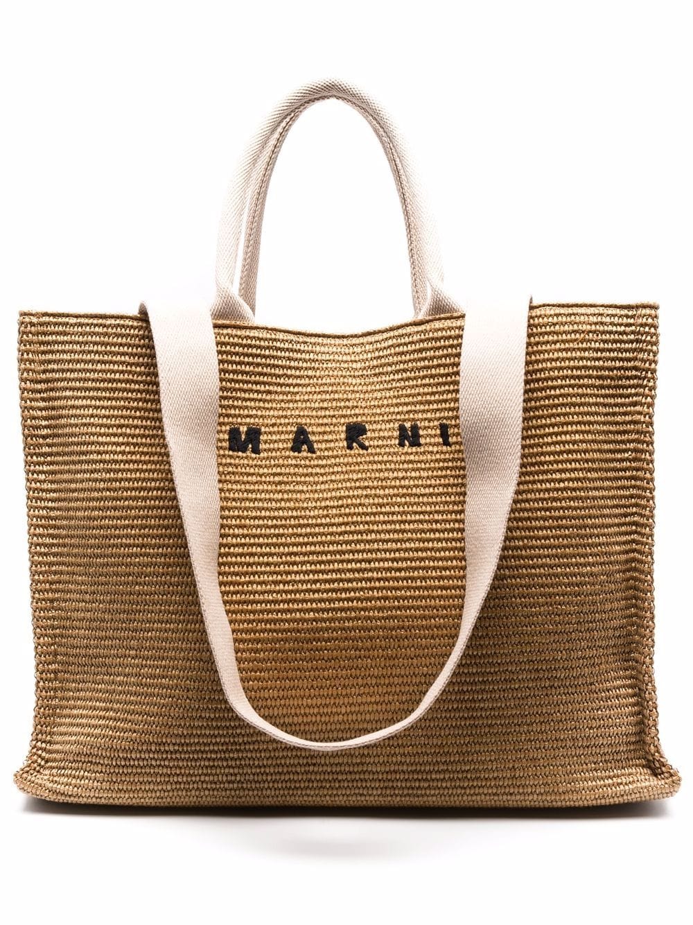 Image 1 of Marni logo shopper tote