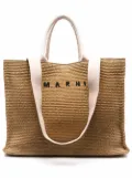 Marni logo shopper tote - Neutrals