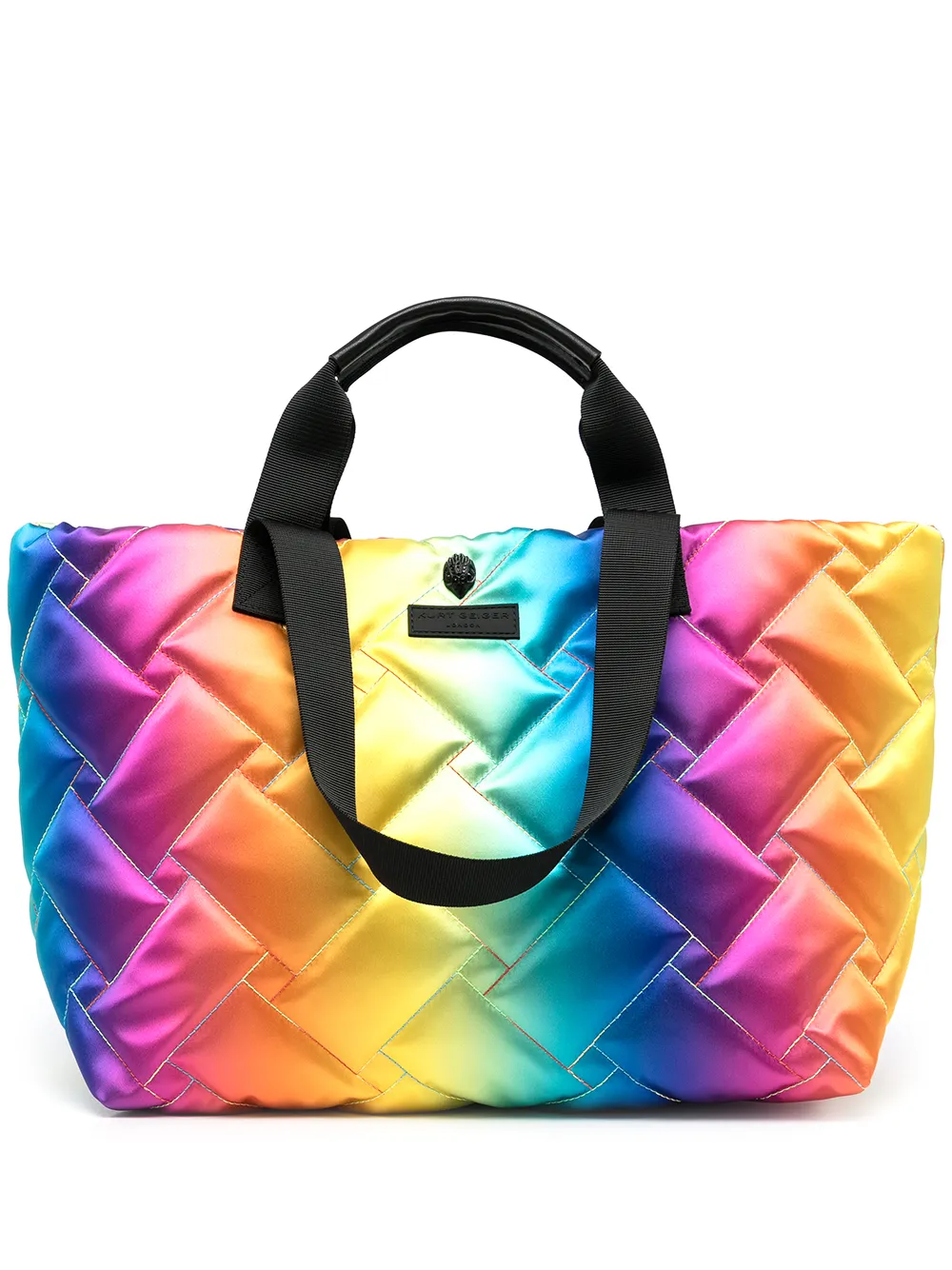 

Kurt Geiger London tote capitonada con efecto degradado - Multicolor