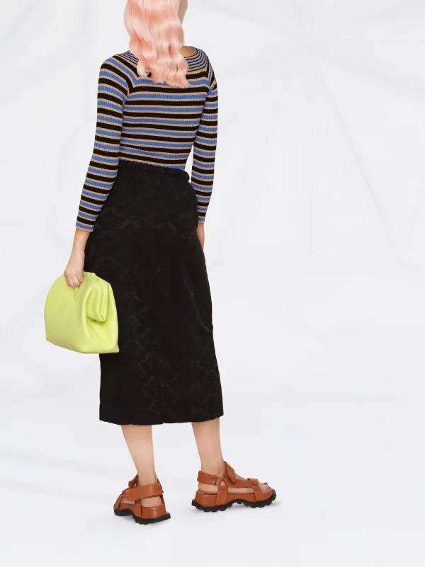 Andersson Bell ストライプニットセーター Andersson Bell ストライプ セーター | ブラック | FARFETCH JP