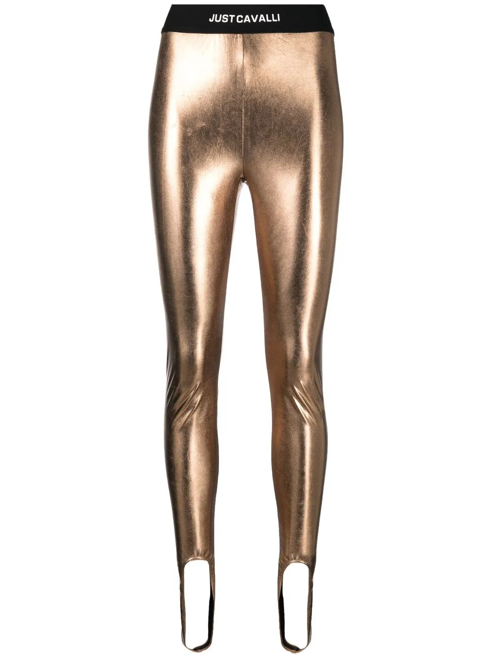 Just Cavalli Metallic Logo Waistband Leggings - Farfetch