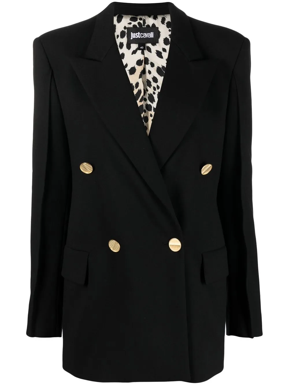 

Just Cavalli double-breasted blazer jacket - Black