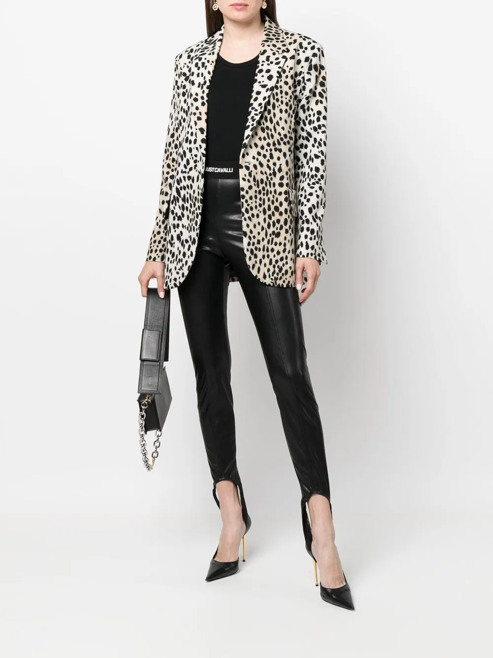 Just Cavalli Blazer met enkele rij knopen - Beige
