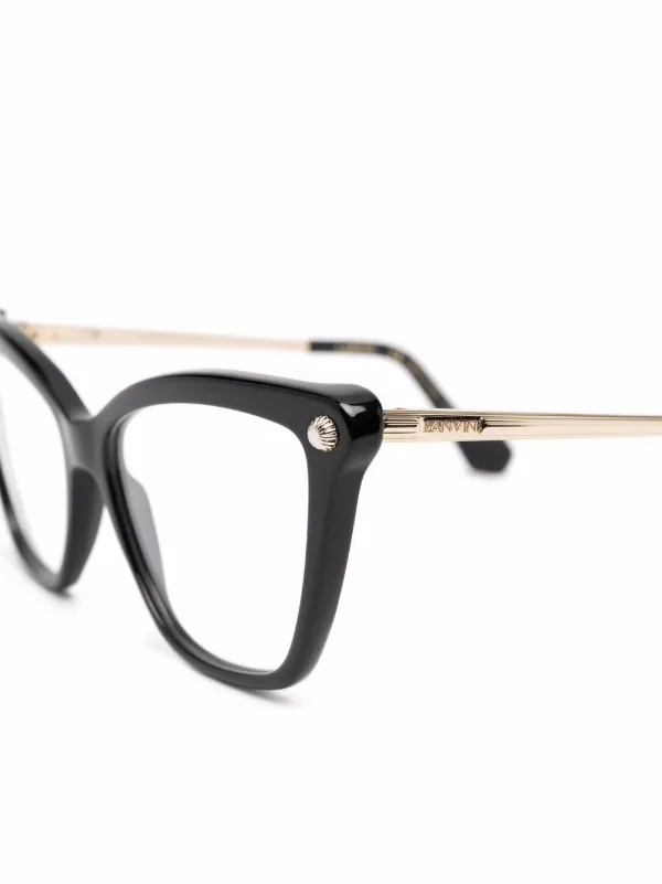 Lanvin キャットアイ眼鏡フレーム | ブラック | FARFETCH JP