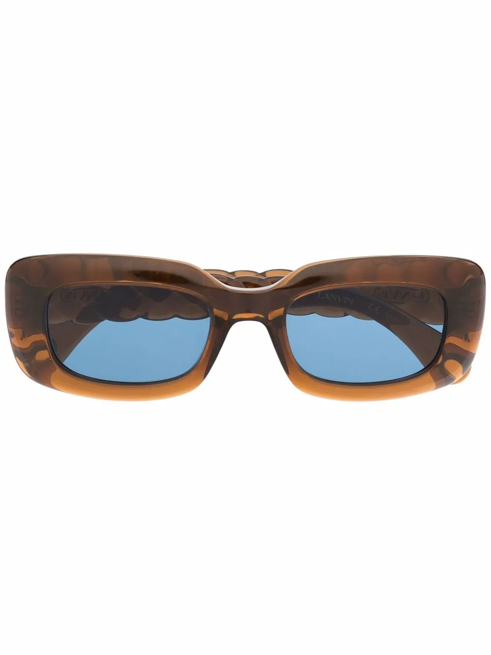 

Lanvin lentes de sol con armazón rectangular - Marrón