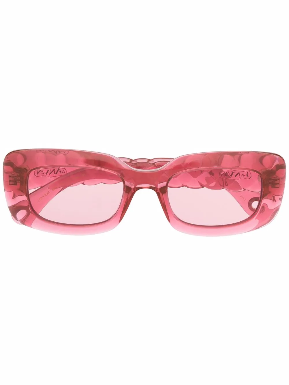 

Lanvin lentes de sol con armazón rectangular - Rosado