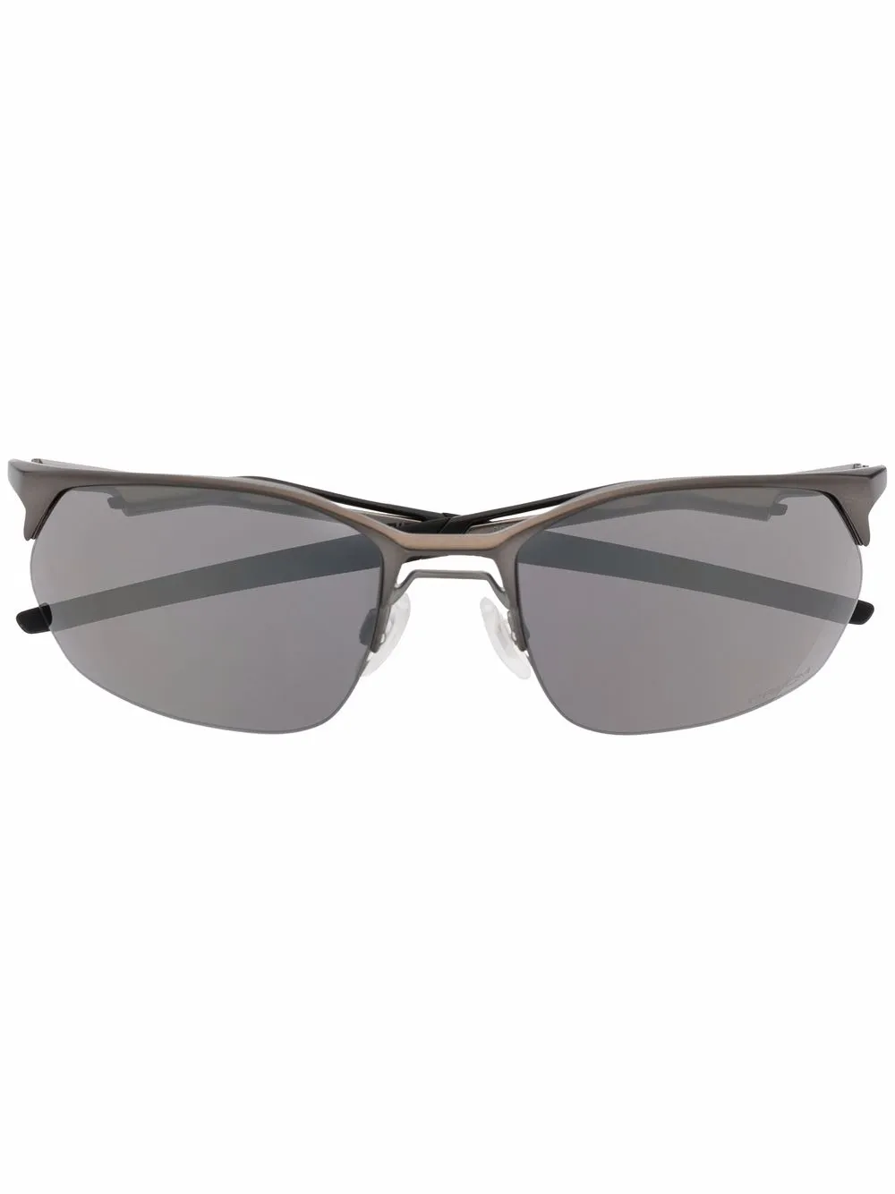 Oakley cat-eye tinted sunglasses | Silver | Image 1