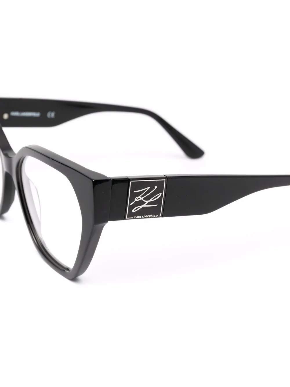  Karl Lagerfeld Cat Eye Brille   Schwarz 