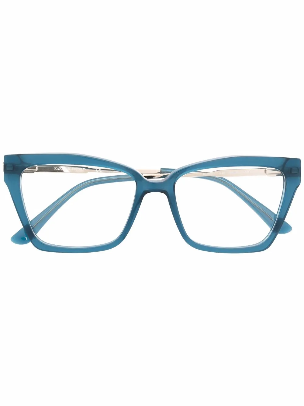 

Karl Lagerfeld lentes transparentes con armazón cat eye - Azul