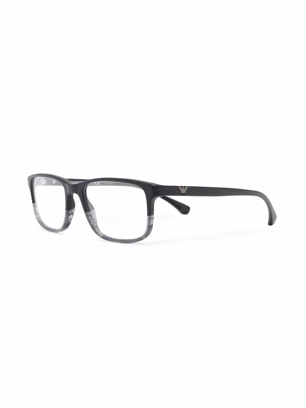 Emporio Armani matte rectangle-frame glasses | Image 2