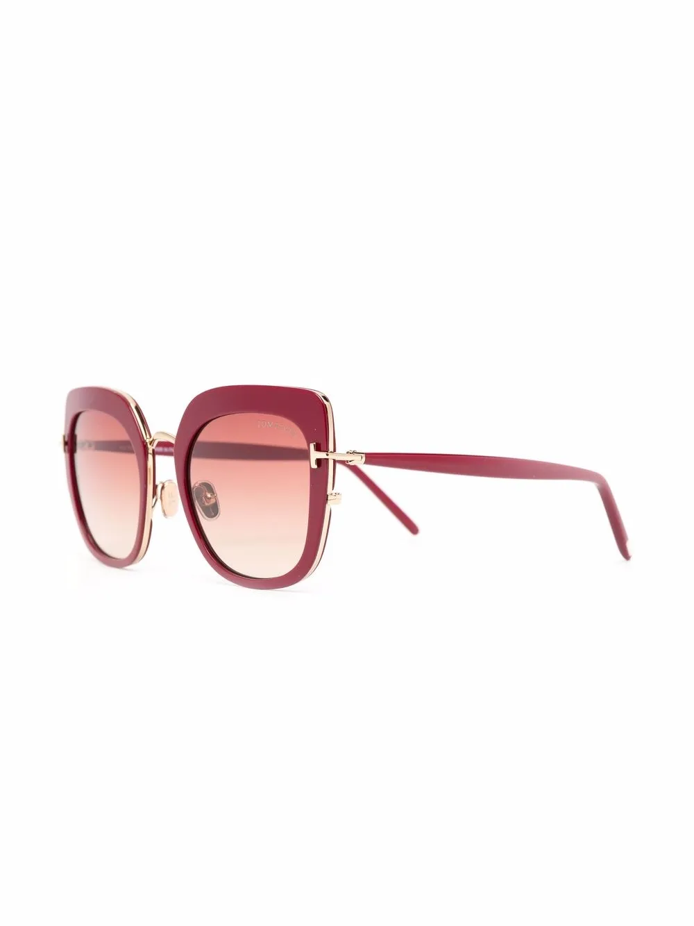 TOM FORD Eyewear Zonnebril met oversized montuur - Roze