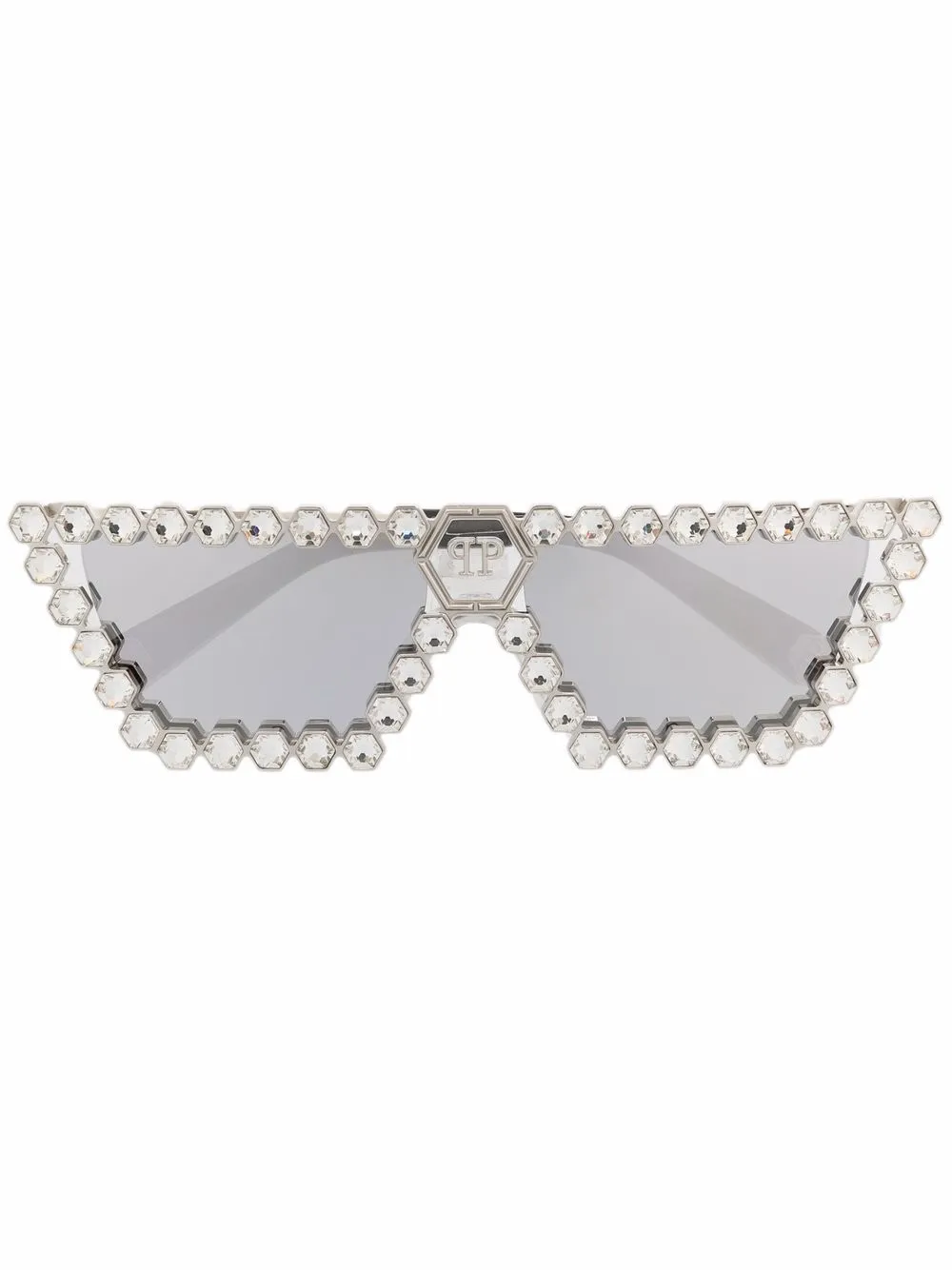 

Philipp Plein Eyewear lentes de sol Crystal Lush - Plateado