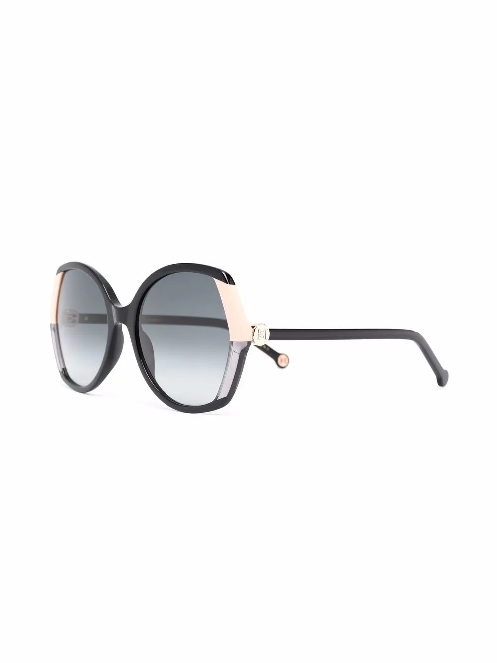 Carolina Herrera Zonnebril met oversized montuur Zwart