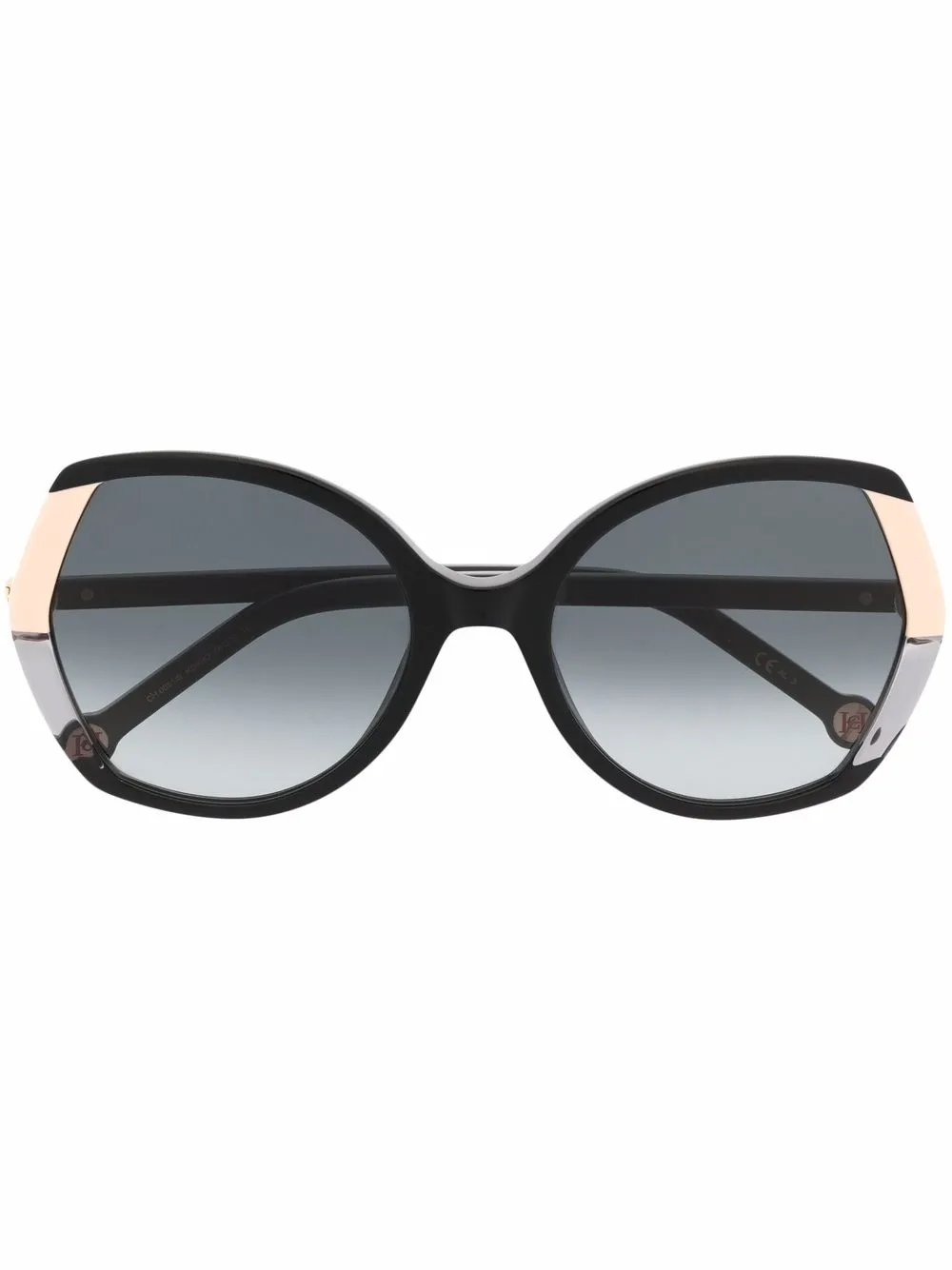Carolina Herrera Zonnebril met oversized montuur Zwart