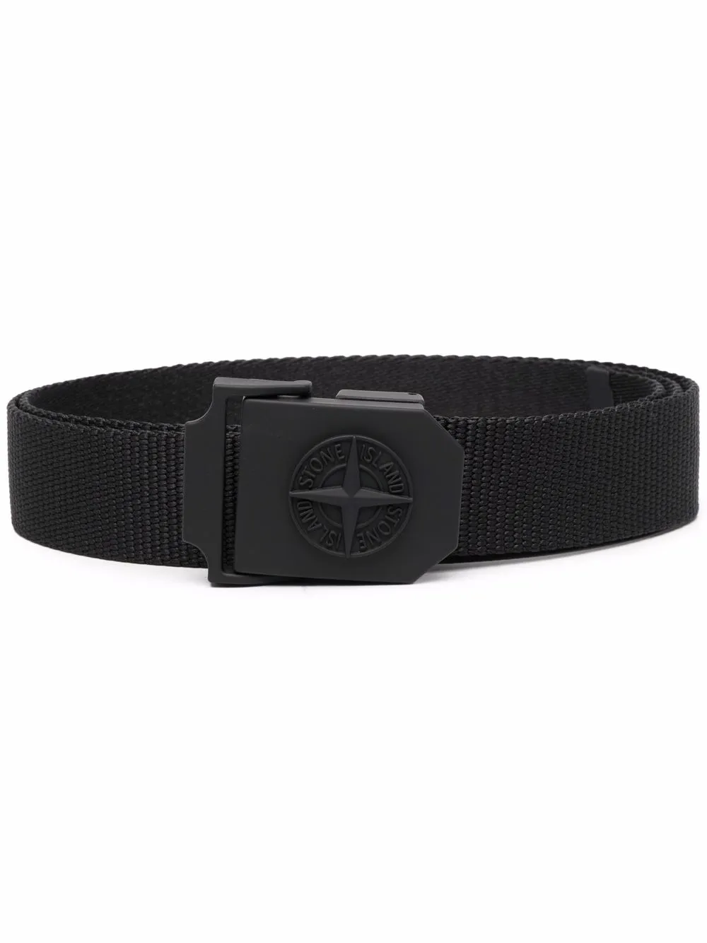 

Stone Island cinturón con hebilla del logo - Negro