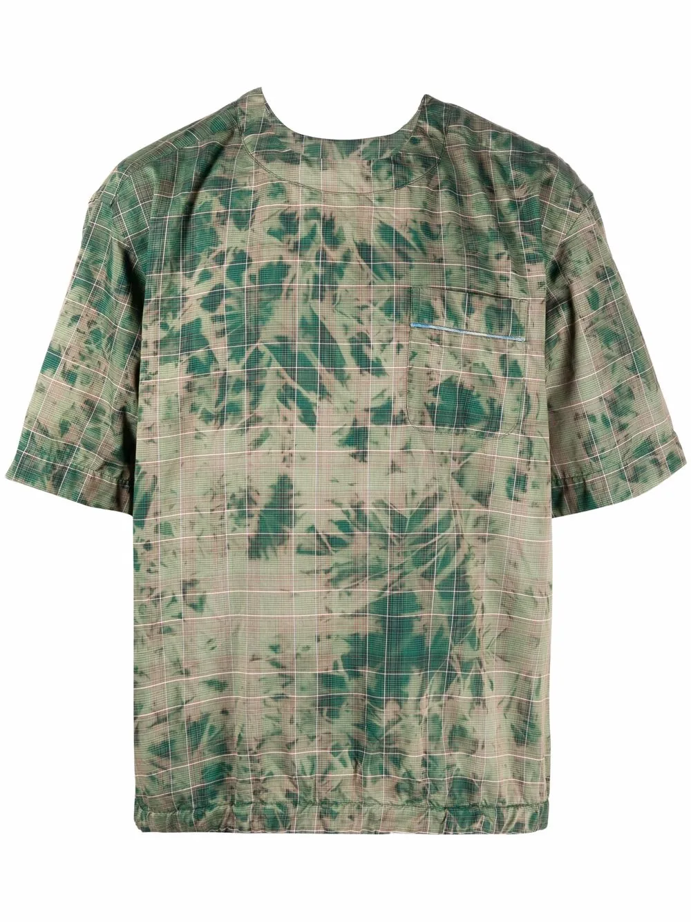 patterned short-sleeved T-shirt