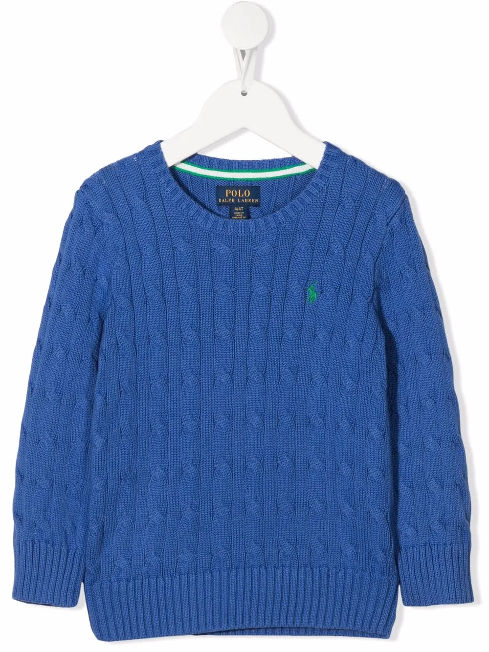 

Ralph Lauren Kids cable-knit cotton jumper - Blue