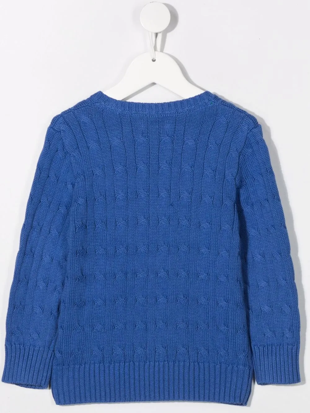  Polo Ralph Lauren Kids Pullover Mit Zopfmuster   Blau 