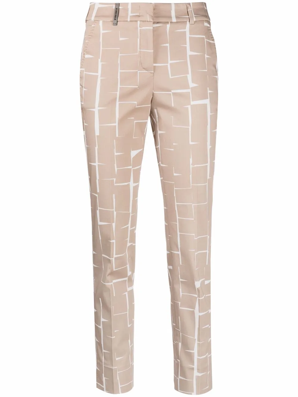 

Peserico pantalones con estampado abstracto - Marrón
