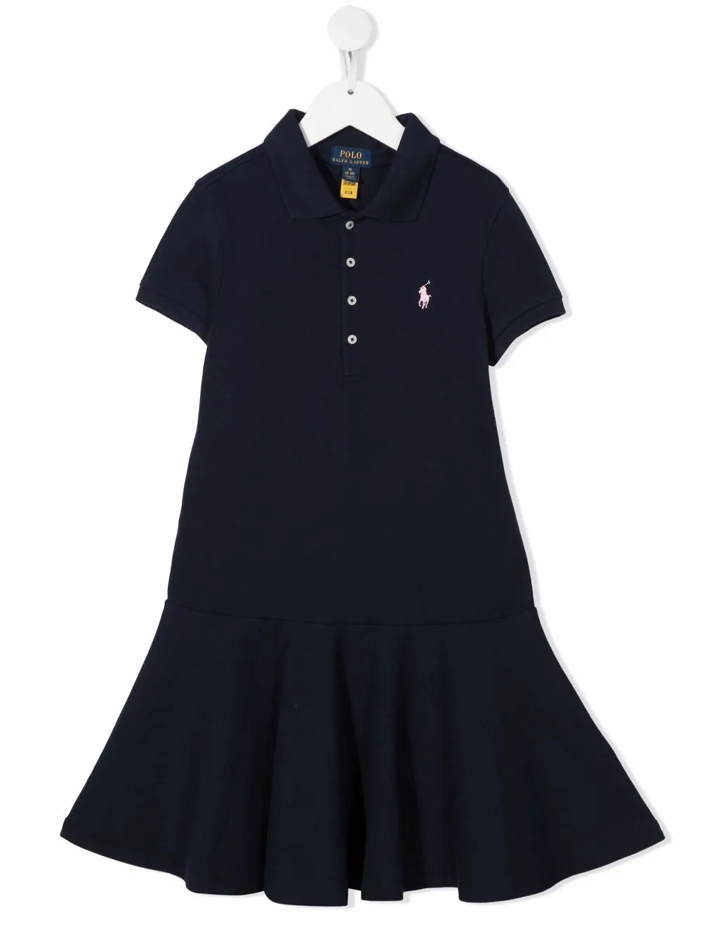 

Ralph Lauren Kids vestido estilo playera tipo polo con logo bordado - Azul