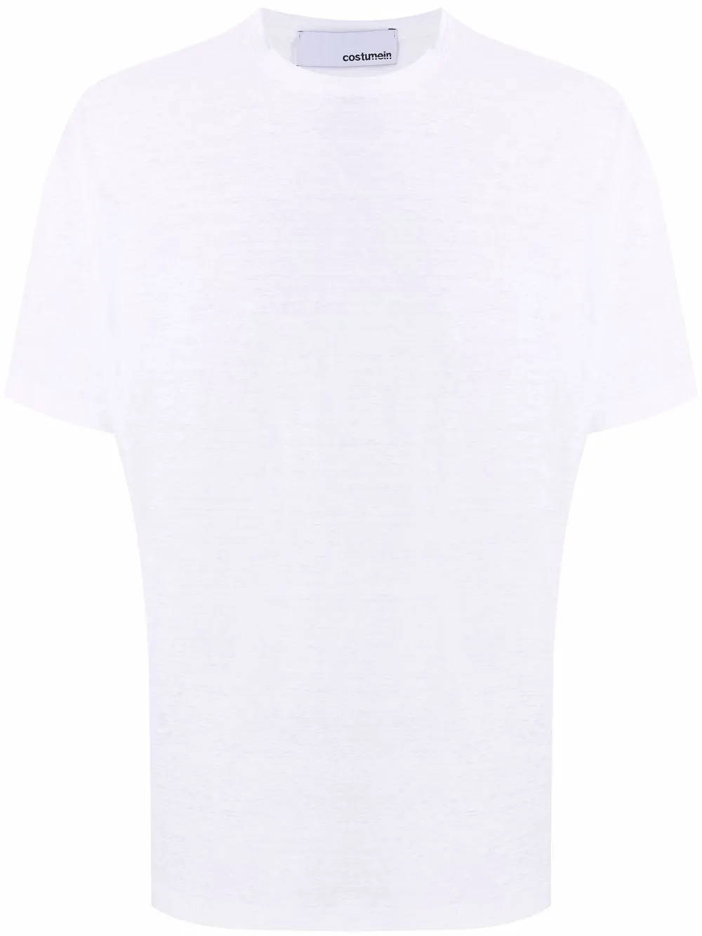 фото Costumein round neck short-sleeved linen t-shirt