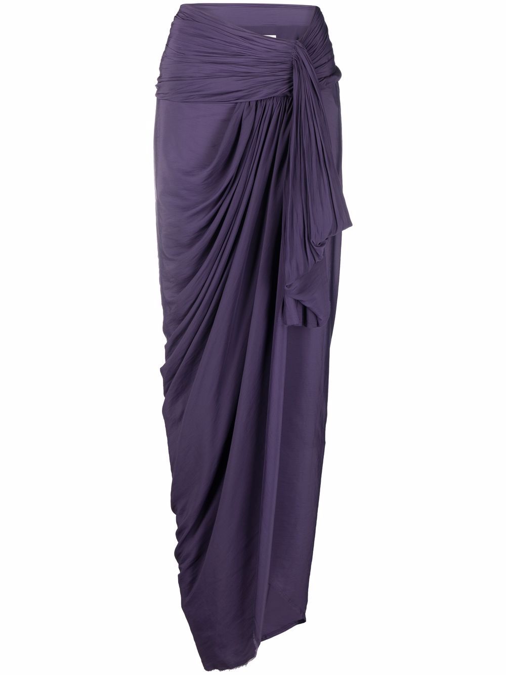 

Lanvin draped silk maxi skirt - Purple