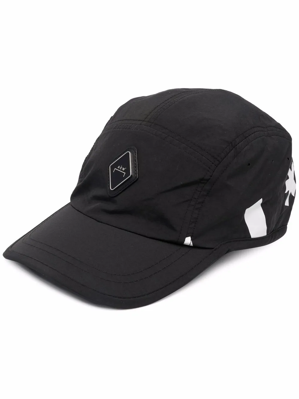 A-COLD-WALL* logo-print panelled cap - Black