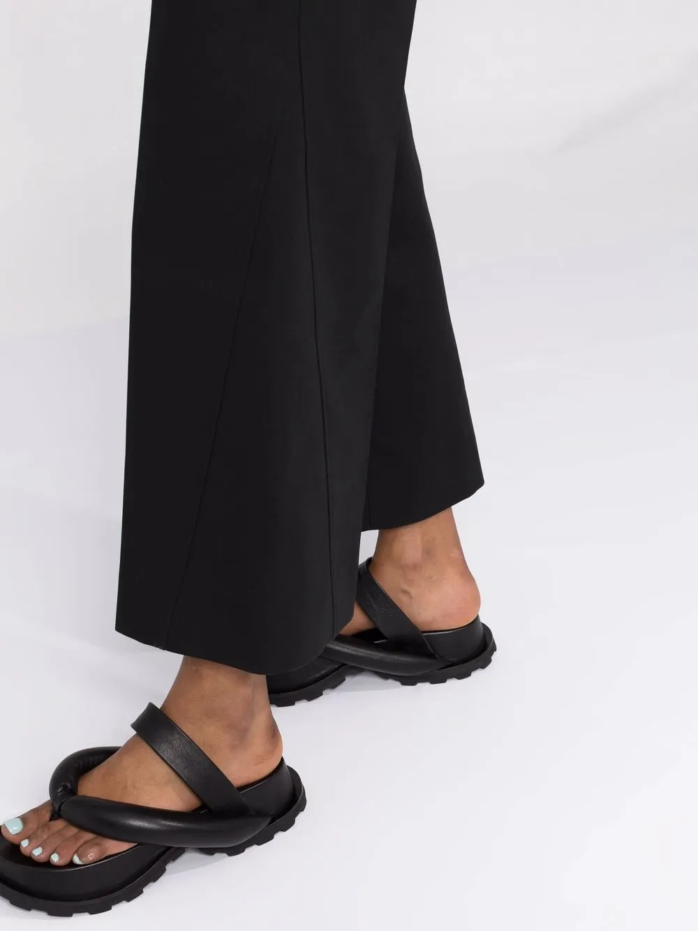 фото Jil sander укороченные брюки широкого кроя