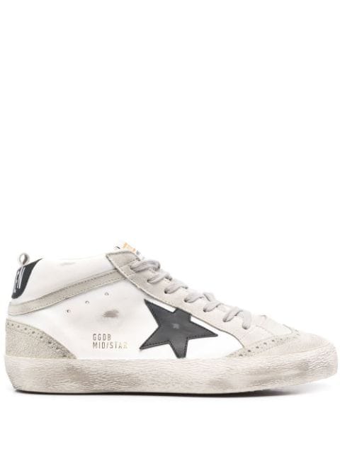 Golden Goose Mid Star distressed-effect Sneakers - Farfetch