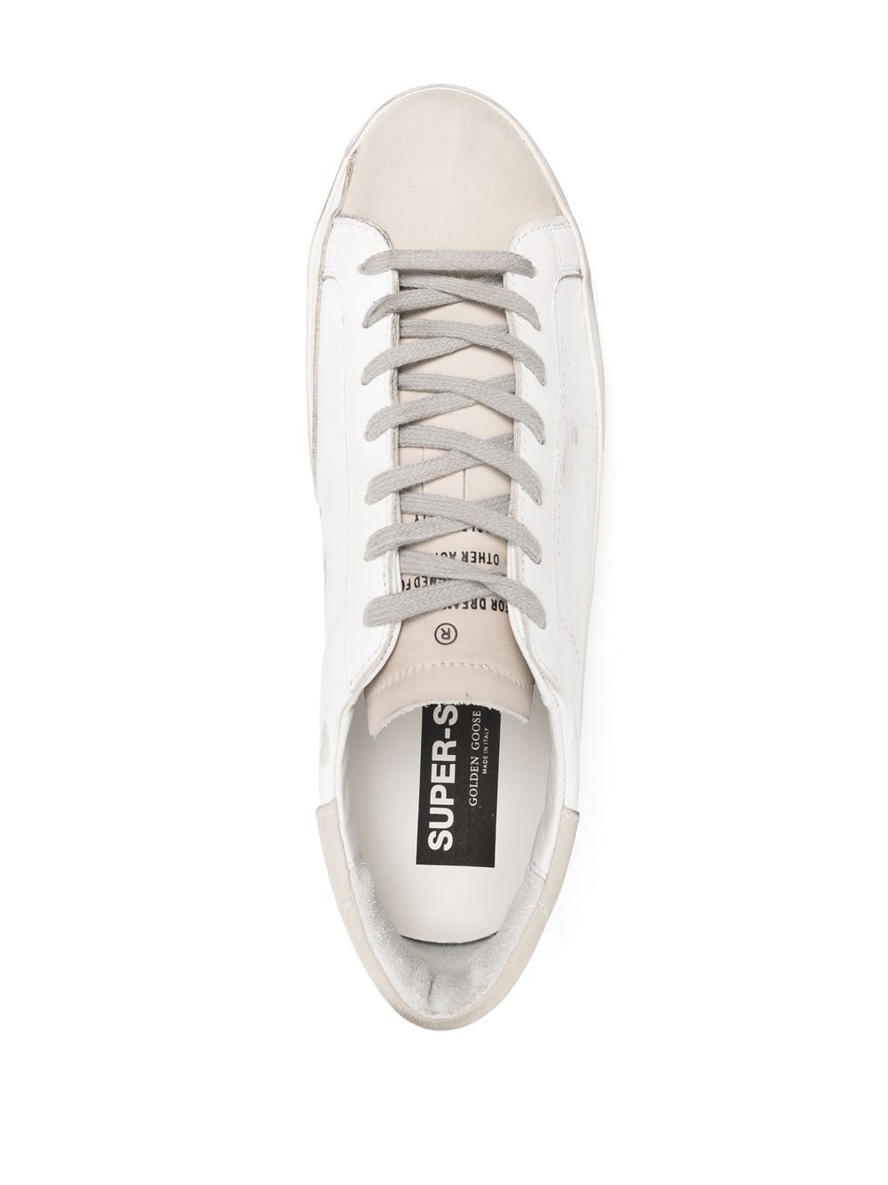 Shop Golden Goose Super-star Low-top Sneakers In White