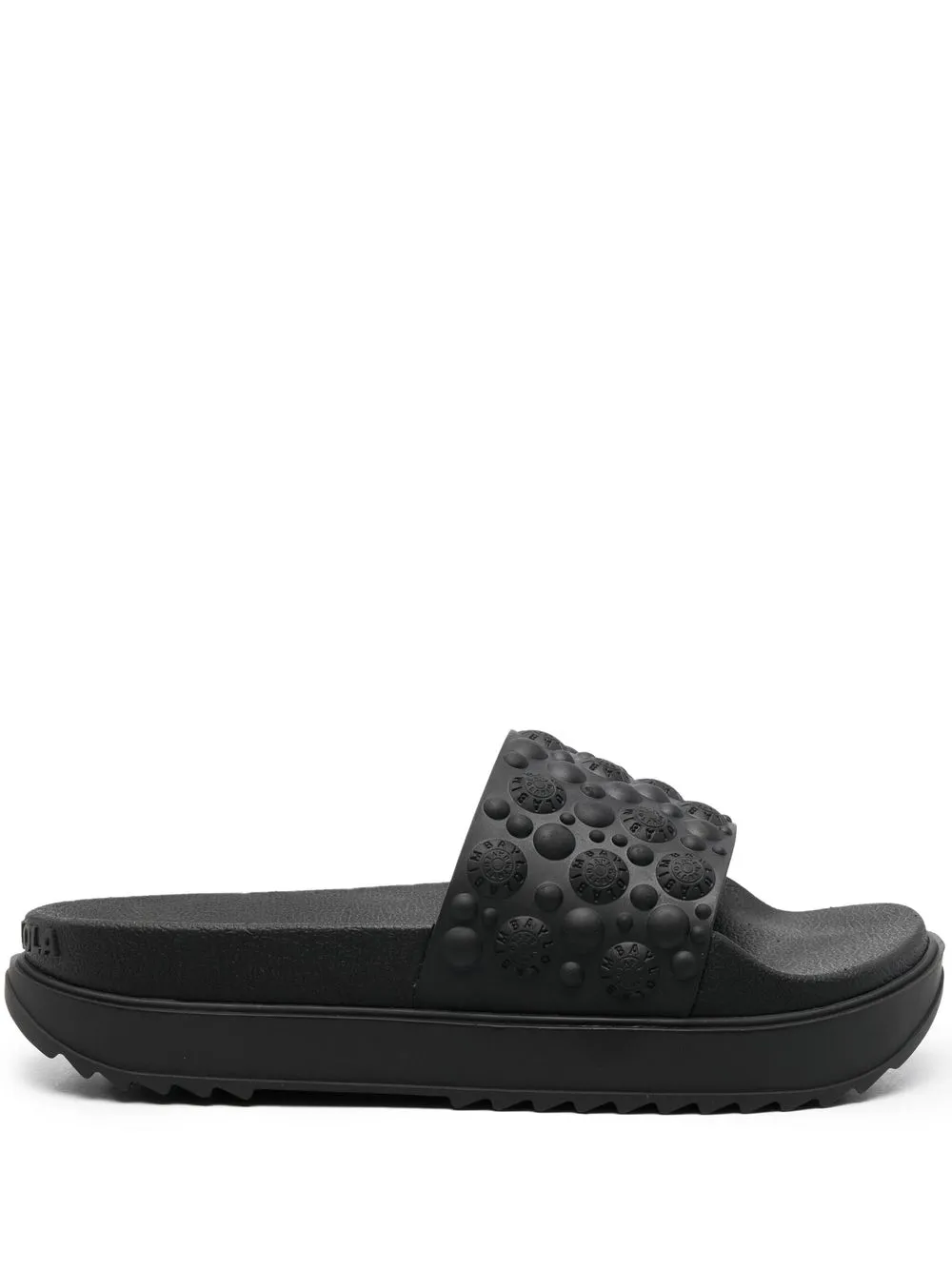 

Bimba y Lola flip flops con logo en relieve - Negro