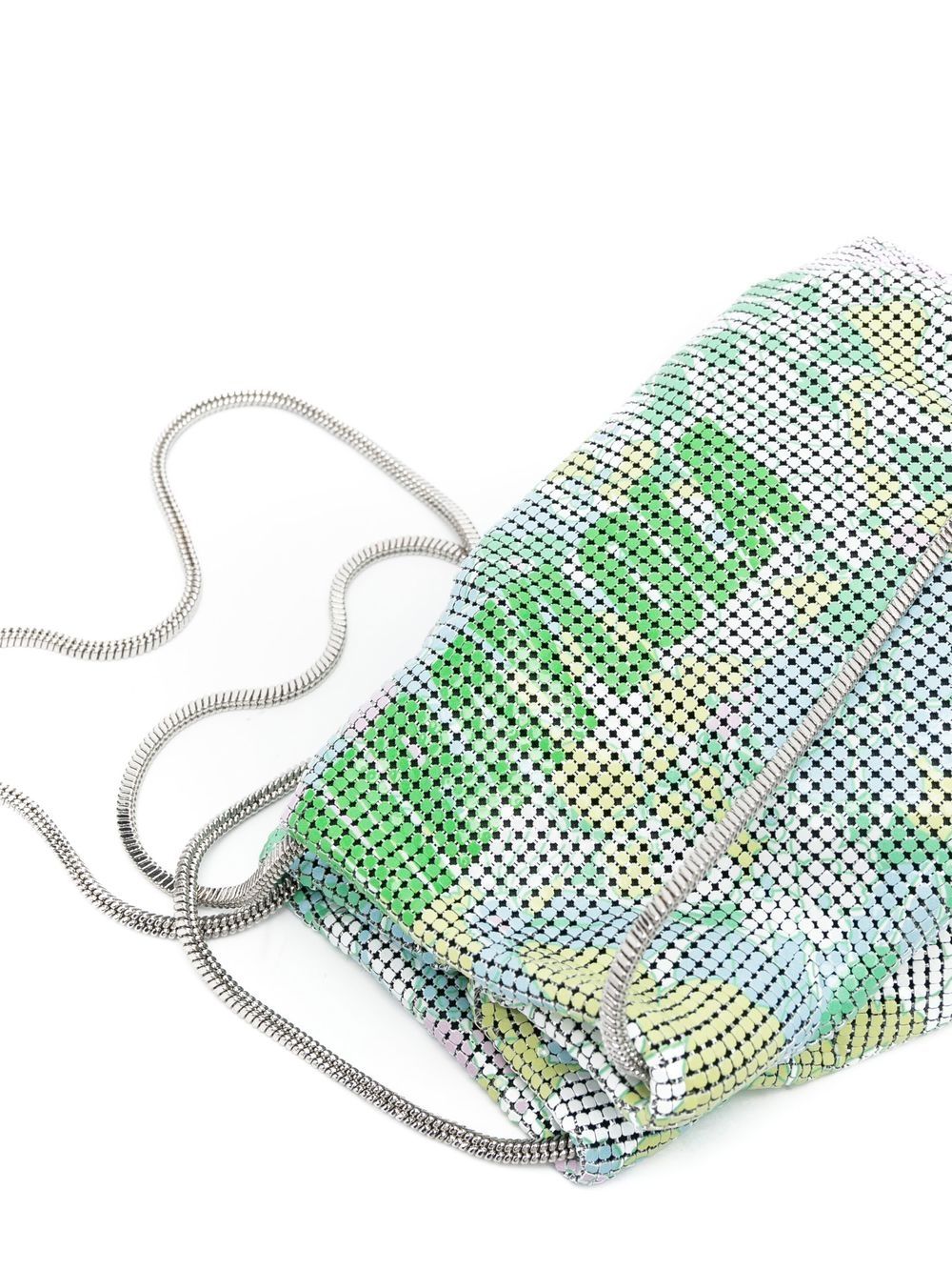 bimbaylola Aquamarine Bananas Mix print mesh bucket bag in 2023