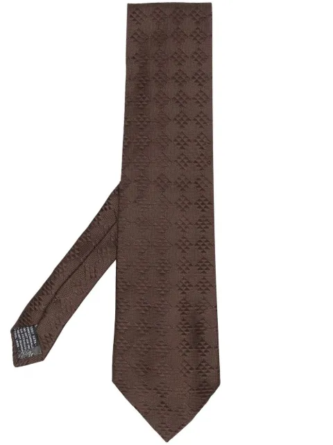 Versace Pre-Owned 1980s geometric-print silk tie