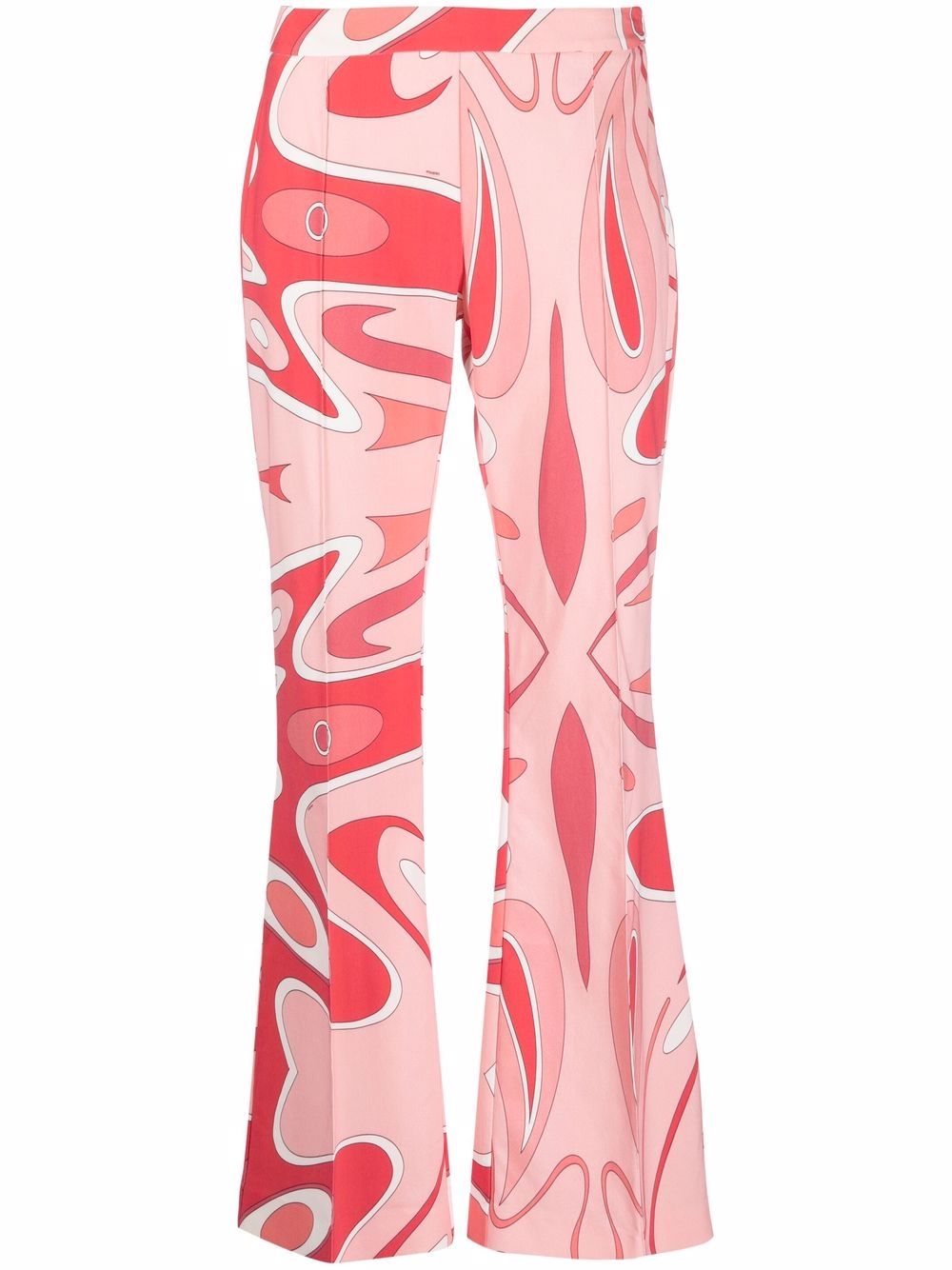 

Sara Battaglia patterned flared trousers - Pink