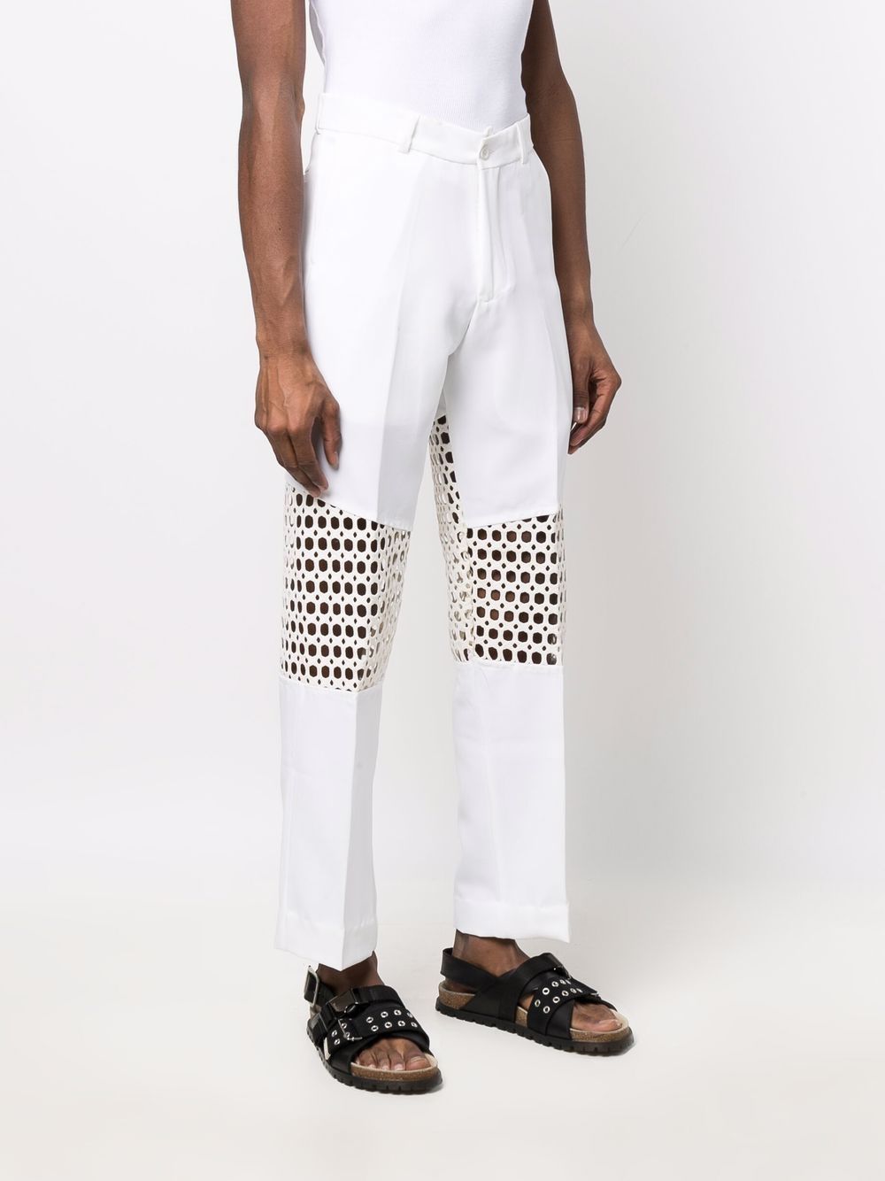 фото Tokyo james crochet-detail trousers