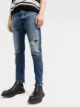 John Richmond logo-patch skinny jeans