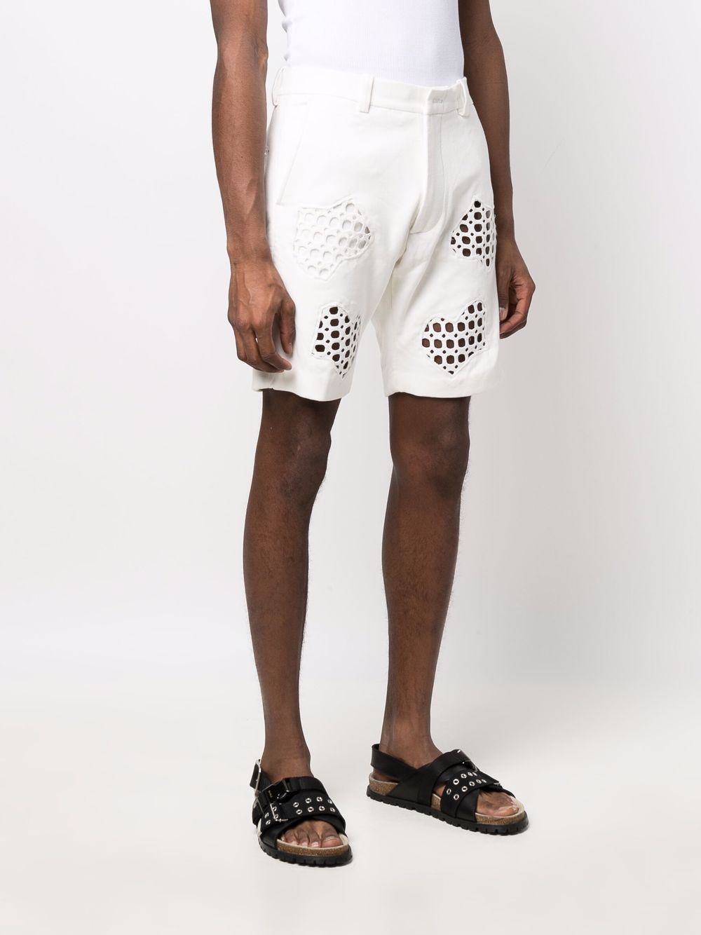 фото Tokyo james cut out-detail fitted shorts