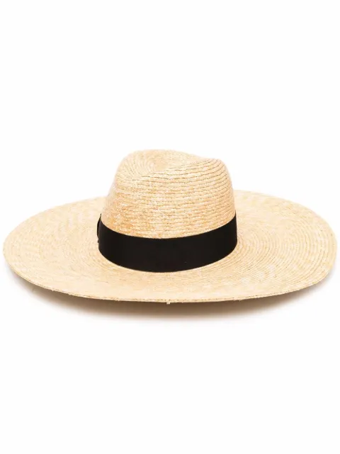 Borsalino Sophie wide-brim Straw Fedora 