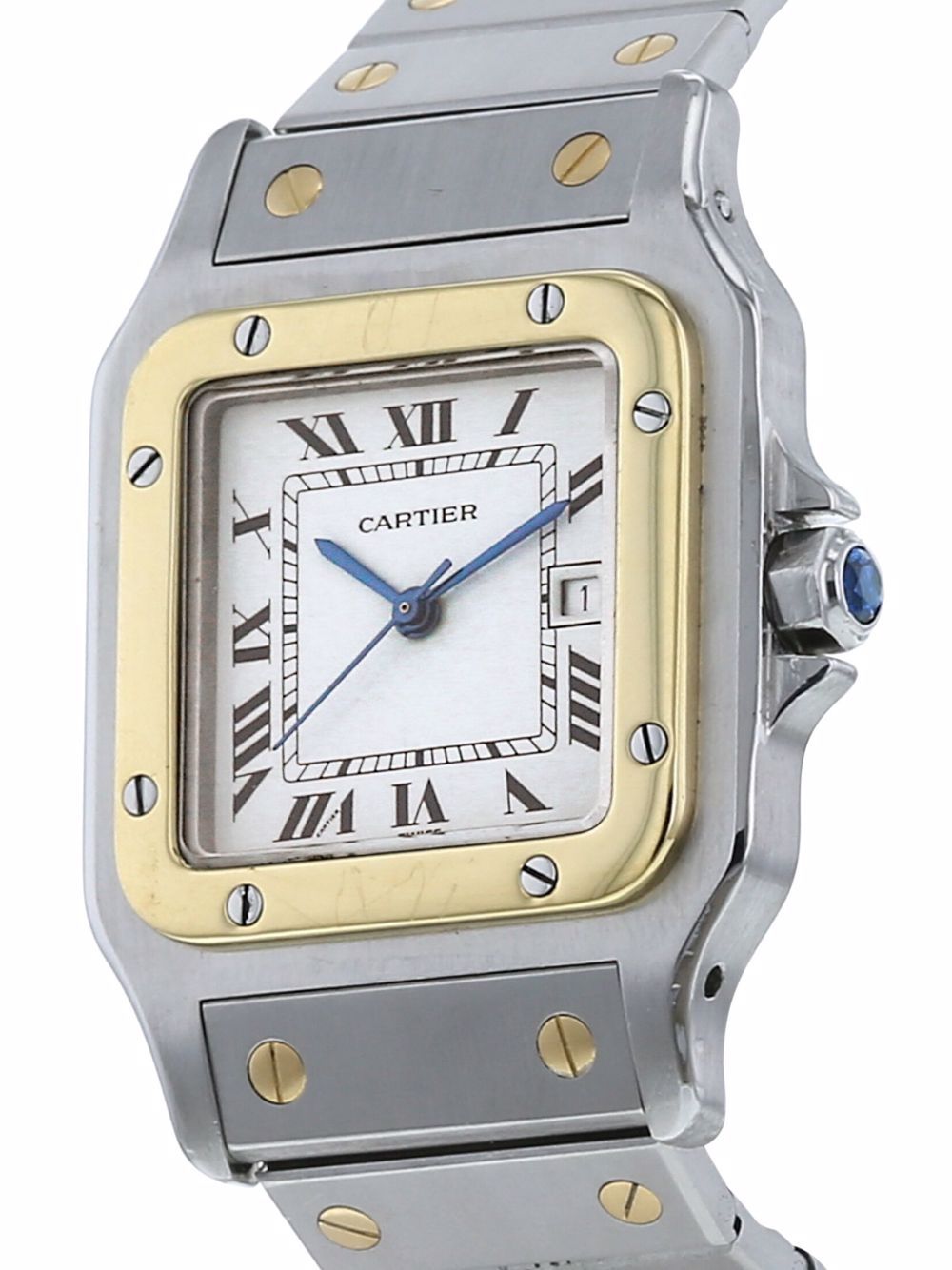 фото Cartier наручные часы santos pre-owned 41 мм 1990-х годов