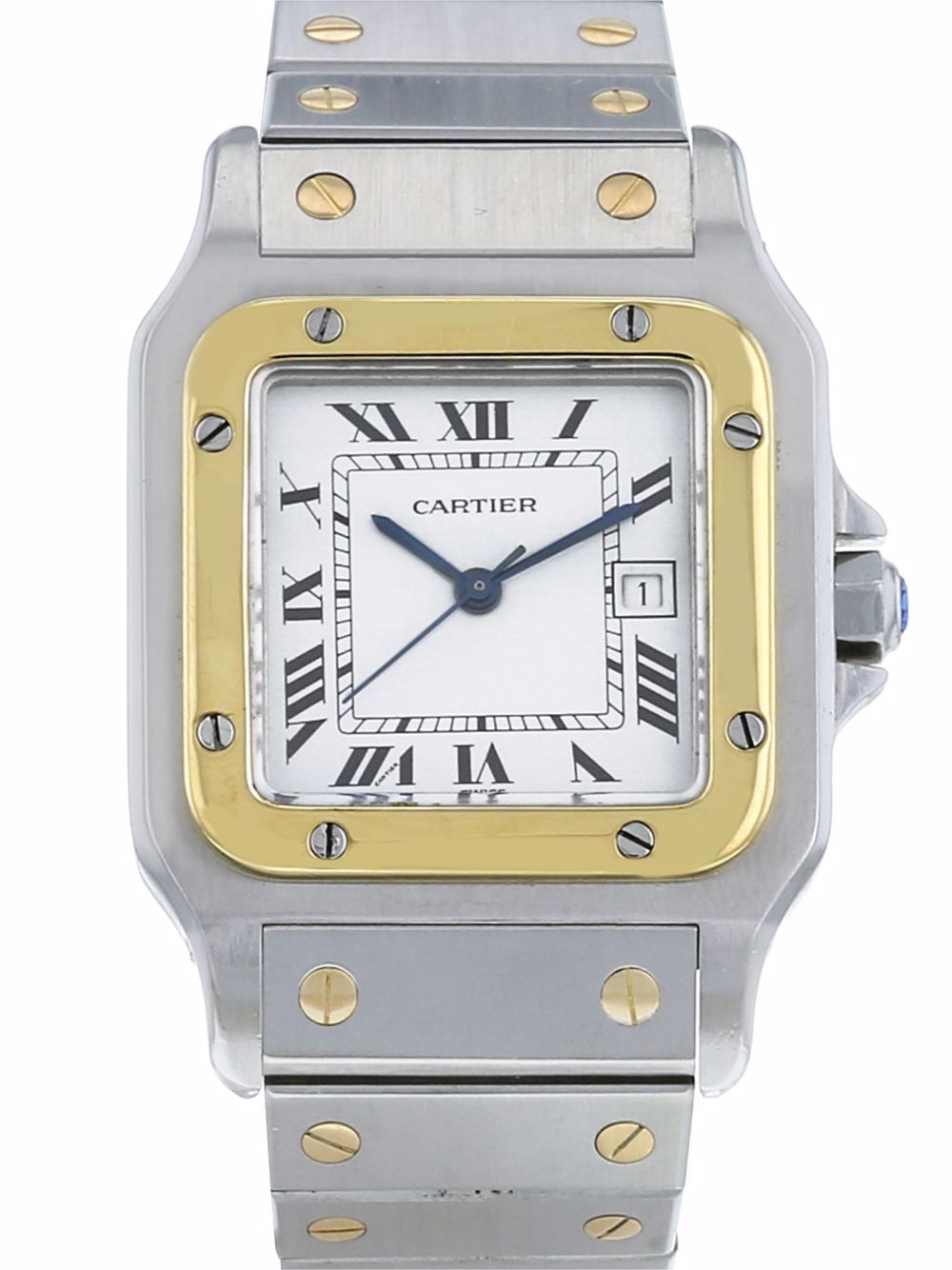 фото Cartier наручные часы santos pre-owned 41 мм 1990-х годов