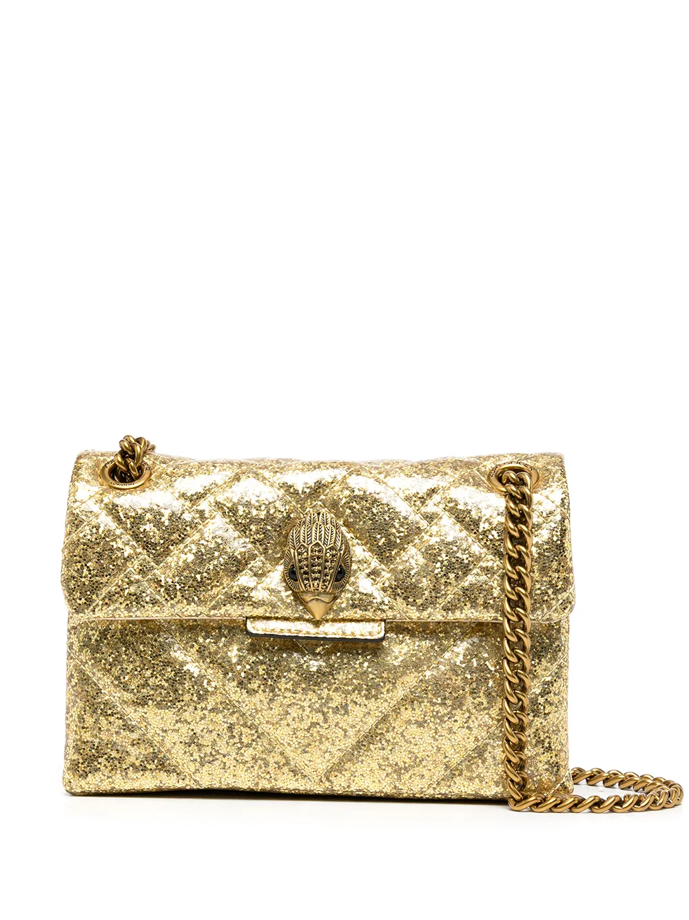 

Kurt Geiger London bolsa crossbody Kensington de glitter mini - Dorado