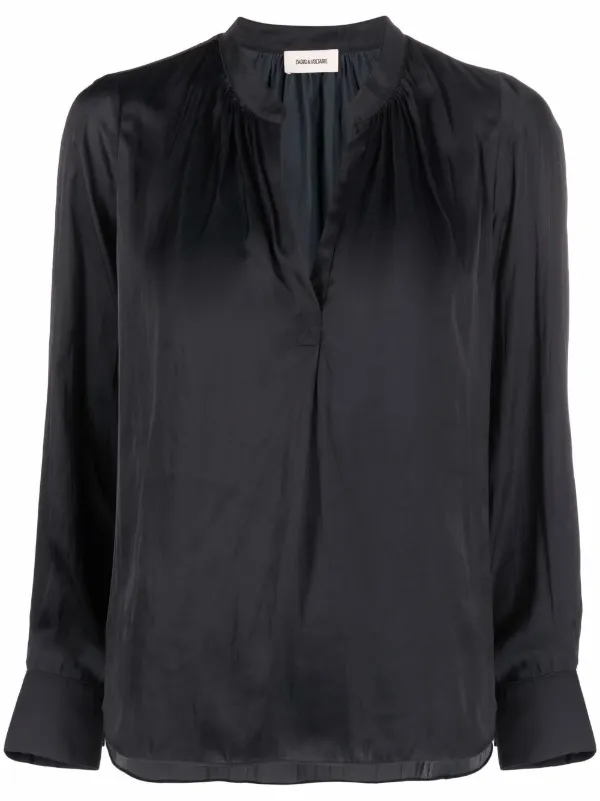 Zadig&Voltaire Vネック ブラウス | ブラック | FARFETCH JP