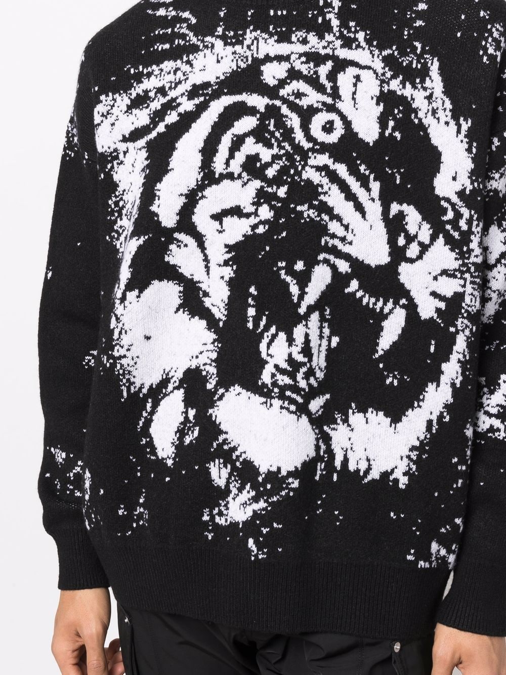 Murano Tigers of Tokyo Collection Tiger Intarsia Sweater