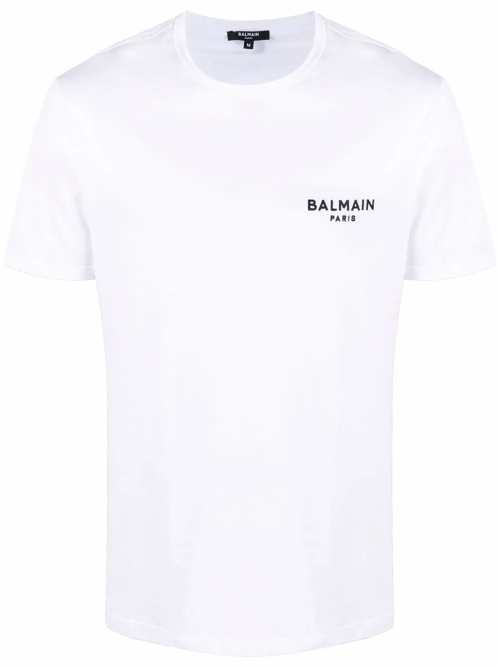 

Balmain playera con logo bordado - Blanco