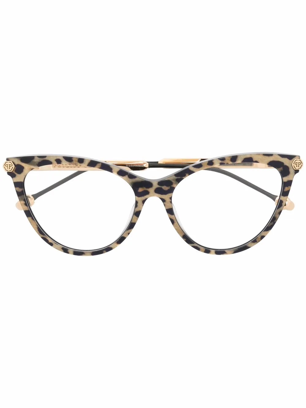 Philipp Plein lunettes de vue à monture papillon | tons neutres | Image 1