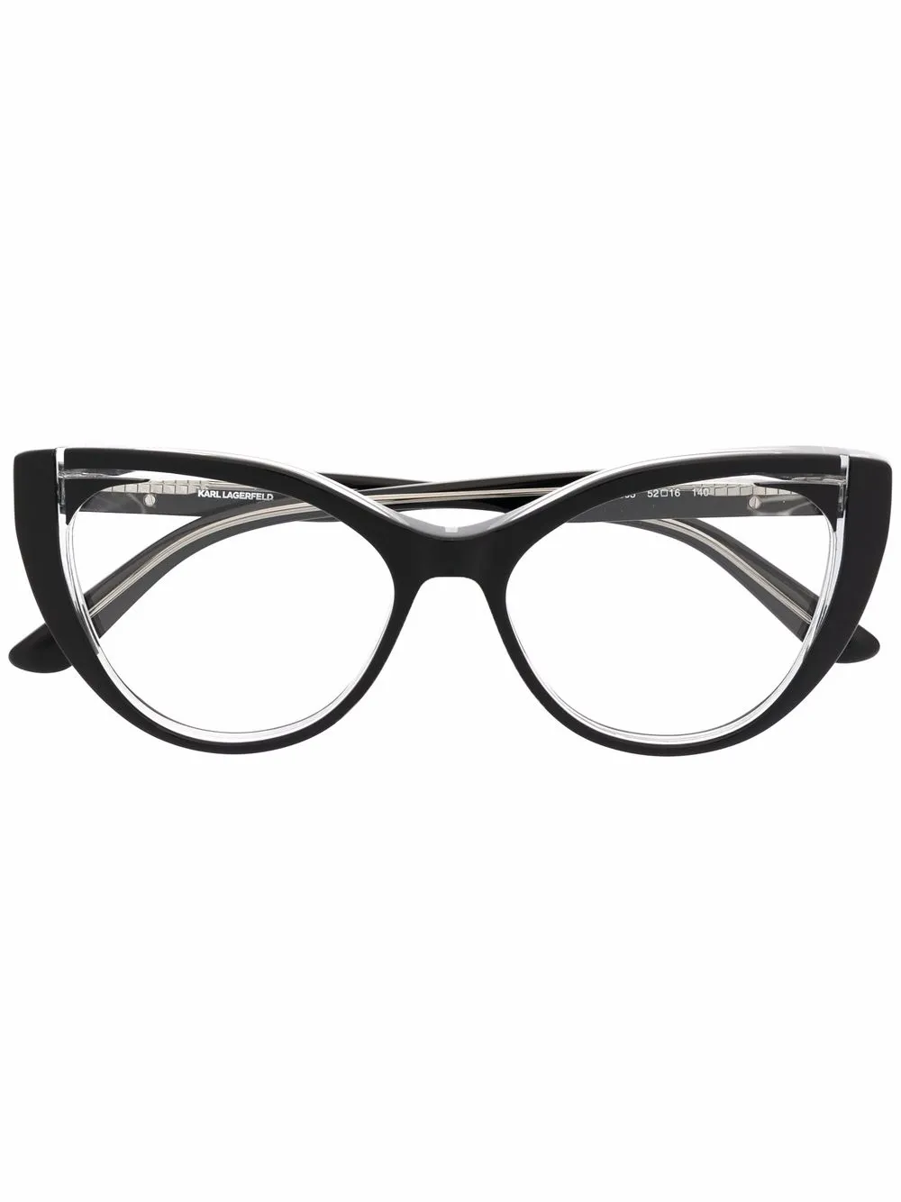 

Karl Lagerfeld lentes con armazón cat eye - Negro