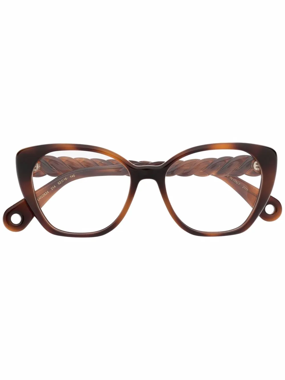 

Lanvin lentes de armazón cat eye con efecto carey - Marrón