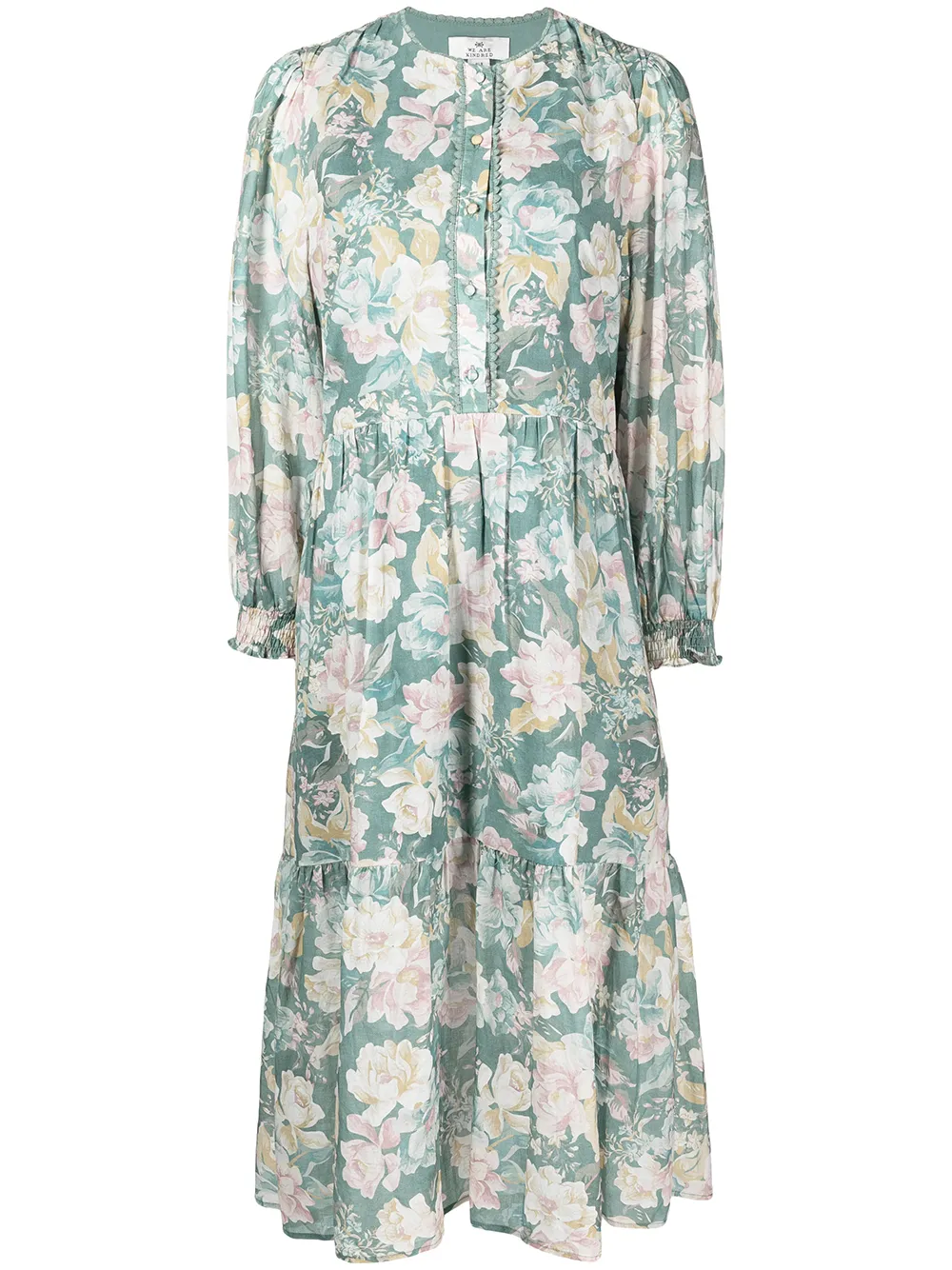 

We Are Kindred vestido midi Winnie con estampado floral - Verde